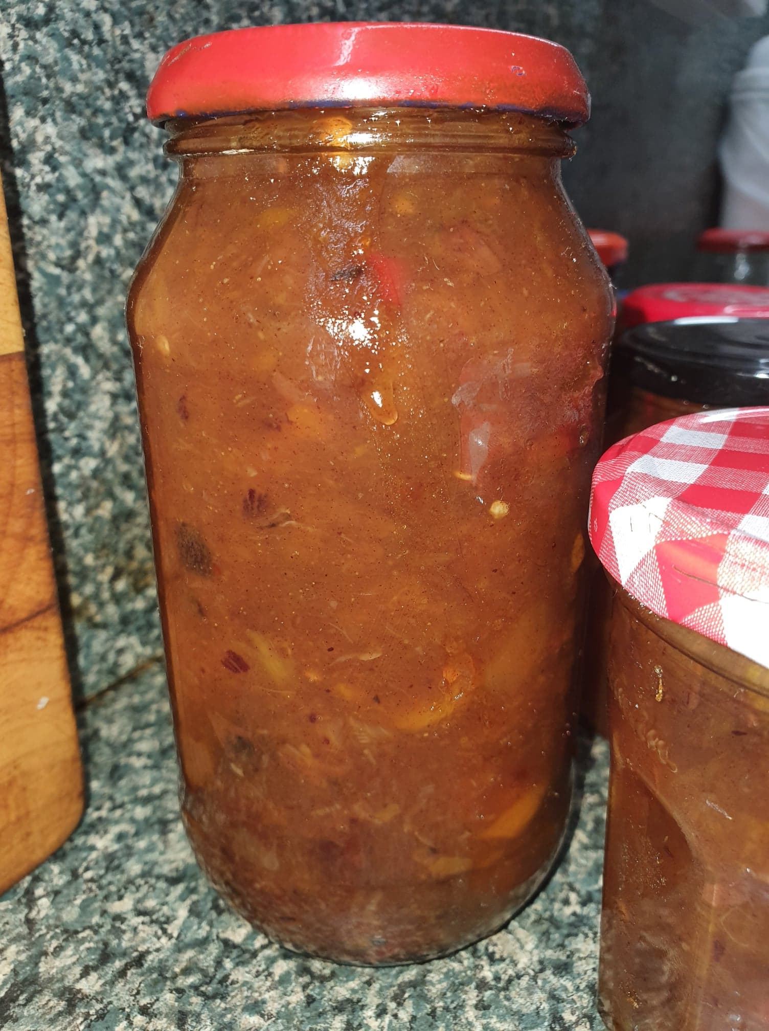 Jar of Rhonda’s spicy mango chutney